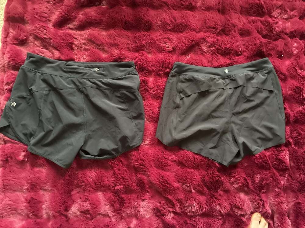 Athleta Girl Blk Run The World & Limitless Perform Shorts 2 Sz XXL (16) A556